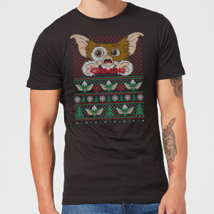 Gremlins Ugly Knit Men's Christmas T-Shirt - Black