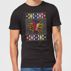 Power Rangers Men's Christmas T-Shirt - Black