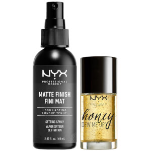 NYX Professional Makeup Honey Dew me Up Primer and Matte Setting Spray Duo (Worth £22.00)
