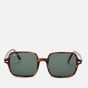 Ray-Ban Women's Square Frame Sunglasses - Stripped Havana