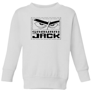 Samurai Jack Stylised Logo Kids' Sweatshirt - White