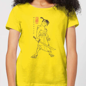 Samurai Jack Vintage Kanji Women's T-Shirt - Yellow