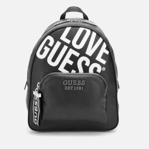 Guess Women's Haidee Large Logo Backpack - Black