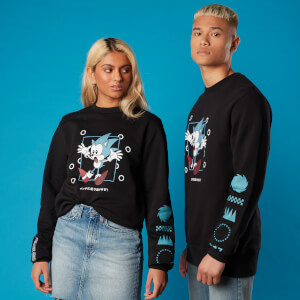 Run Through This! Sonic the Hedgehog Unisex Sweatshirt - Black
