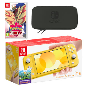 Nintendo Switch Lite (Yellow) Pokémon Shield Pack