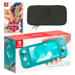 Nintendo Switch Lite (Turquoise) Pokémon Shield Pack
