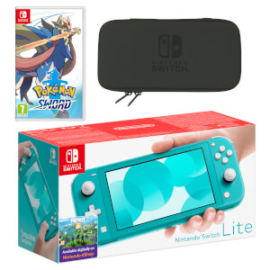 Nintendo Switch Lite (Turquoise) Pokémon Sword Pack