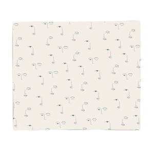 Eyes And Lips Fleece Blanket