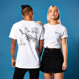 NCC 1701 Pocket Print Star Trek T-shirt - White
