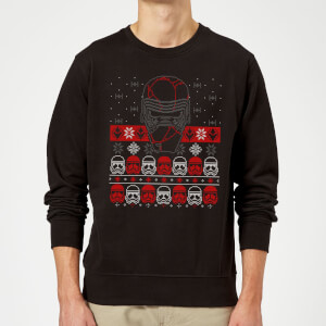 Star Wars Kylo Ren Ugly Holiday Sweatshirt - Black