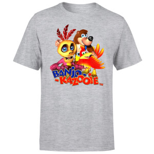 Banjo Kazooie Group T-Shirt - Grey