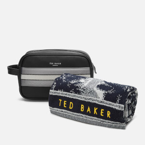 Ted Baker Men's Endset Washbag and Towel Gift Set - Black