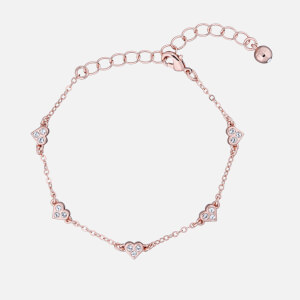 Ted Baker Women's Neleaha: Nano Heart Charm Bracelet - Rose Gold/Crystal
