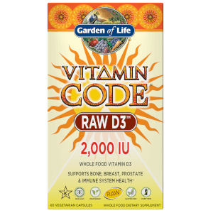 Garden of Life Vitamin Code Raw D3 2000 Iu - 60 Capsules