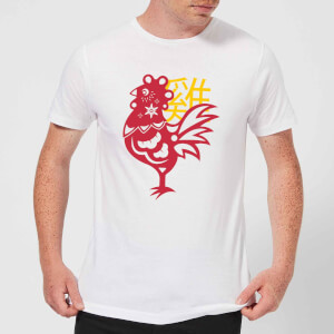 Chinese Zodiac Rooster Men's T-Shirt - White