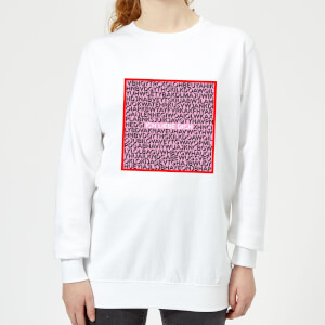 Ich Liebe Dich Word Search Frauen Pullover - Weiss