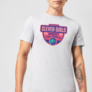Jurassic Park Clever Girls Inherit The Earth Men's T-Shirt - Grey