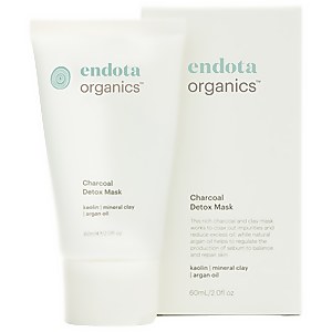 endota spa Charcoal Detox Mask With Brush 60ml