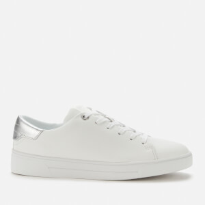 Cleari Leather Cupsole Trainers - White 
