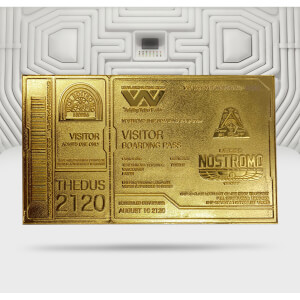 Alien 24K Gold Plated Boarding Ticket Limited Edition Replica - Zavvi Exclusive