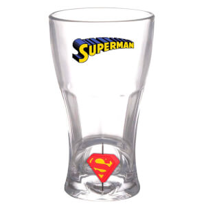 DC Comics DC Universe Soda Glass Superman 3D Rotating Logo