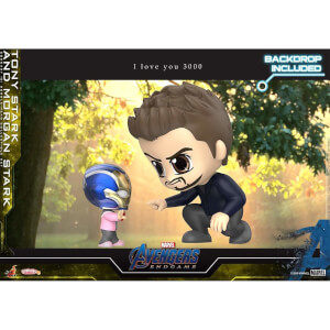Hot Toys Cosbaby Marvel Avengers: Endgame - Tony Stark & Morgan Stark (Set of 2) Figure