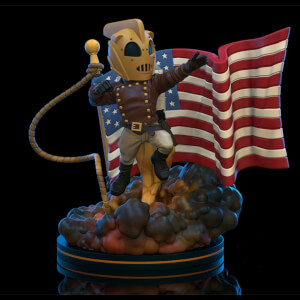 Quantum Mechanix Disney The Rocketeer Cliff Secord Q-Fig Elite