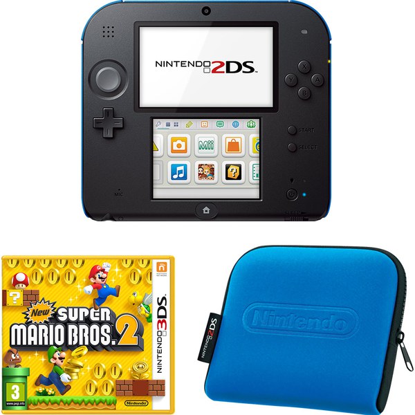 2ds xl black and blue