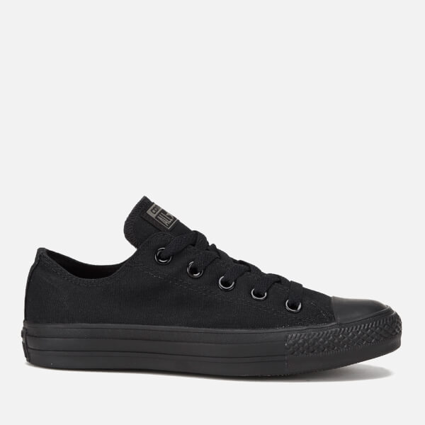 Converse Chuck Taylor All Star Ox Canvas Trainers - Black Monochrome ...