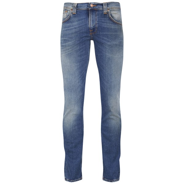 Nudie Jeans Men's Thin Finn 'Skinny Fit' Jeans - Flood Used - Free UK ...