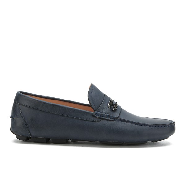 Vivienne Westwood Men's Safety Pin Leather Loafers - Navy - Free UK ...