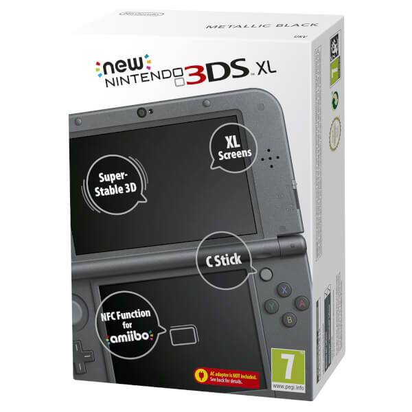 New Nintendo 3ds Xl Metallic Black Nintendo Official Uk Store