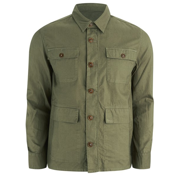 Barbour Men's Marshall Overshirt - Light Moss - Free UK Delivery over £50