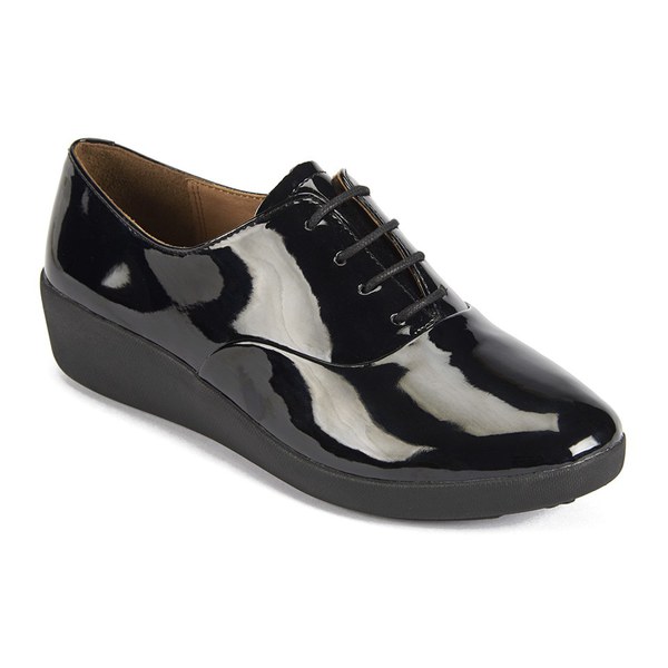 fitflop oxford black patent