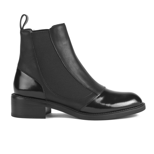 Jil Sander Navy Women's Leather Chelsea Boots - Black - Free UK ...
