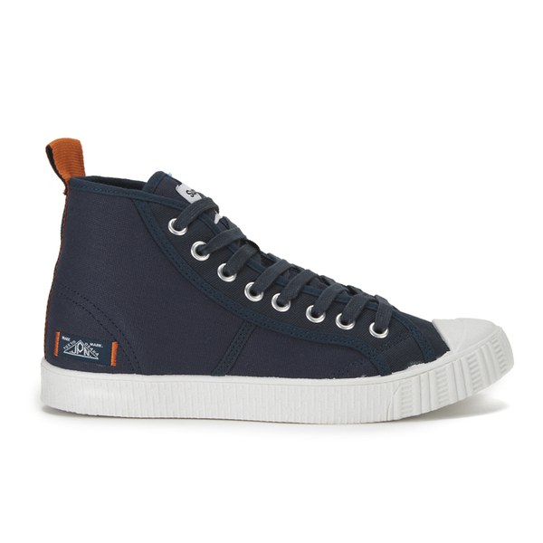 Superdry Men's Super Sneaker High Top Trainers - Eclipse Navy/Off White ...