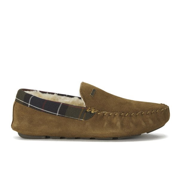 barbour monty suede mens black slippers