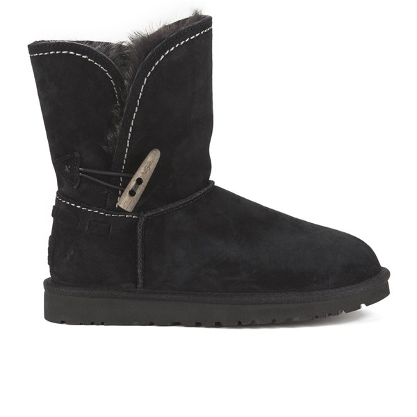UGG Women's Meadow Fold Over Sheepskin Boots - Black | FREE UK Delivery ...