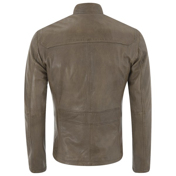 Boss Orange Men S Jerian Leather Jacket Brown Free Uk Delivery Boss Orange Men S Jerian Leather Jacket Brown Image 2