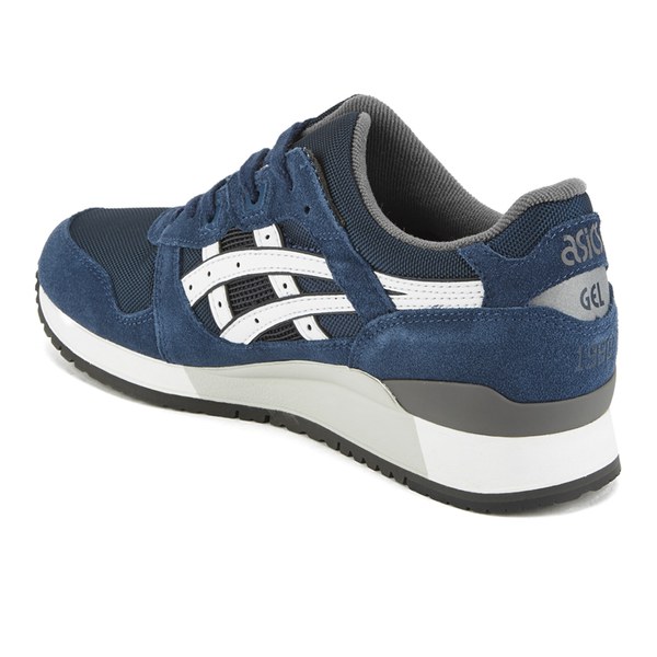 asics tiger mens gel lyte iii varsity pack trainers grey/blue asics tiger mens gel lyte iii varsity pack trainers grey/blue