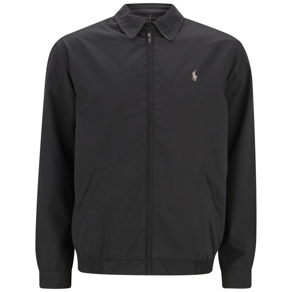 Polo Ralph Lauren Men's Light Weight Zipped Harrington Jacket - Black - Free UK Delivery over Â£50