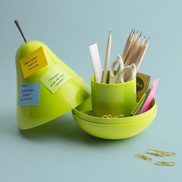 Desk Tidy qualy pear pod desk tidy - green | iwoot Desk Tidy qualy pear pod desk tidy - green | iwoot