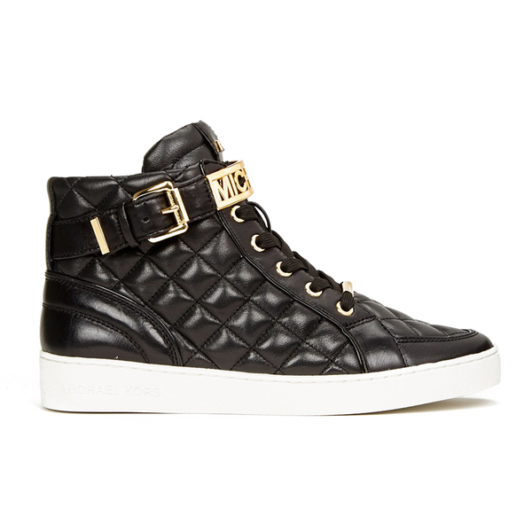 MICHAEL MICHAEL KORS Women's Essex Quilted Leather Hi-Top Trainers ...