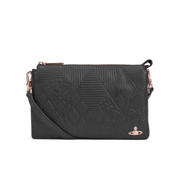 Vivienne Westwood Women's Hogarth Cross Body Clutch Bag - Black - Free