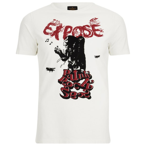Vivienne Westwood Anglomania Men's Expose T-Shirt - Off White - Free UK ...
