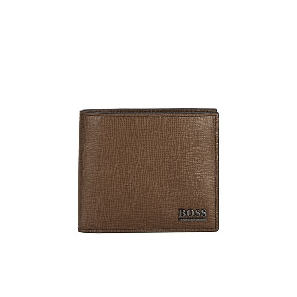 BOSS Hugo Boss Men's Moler Leather Wallet Tan