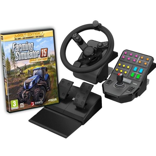 Farming Simulator 15 Gold - Includes Steering Wheel PC | Zavvi.com