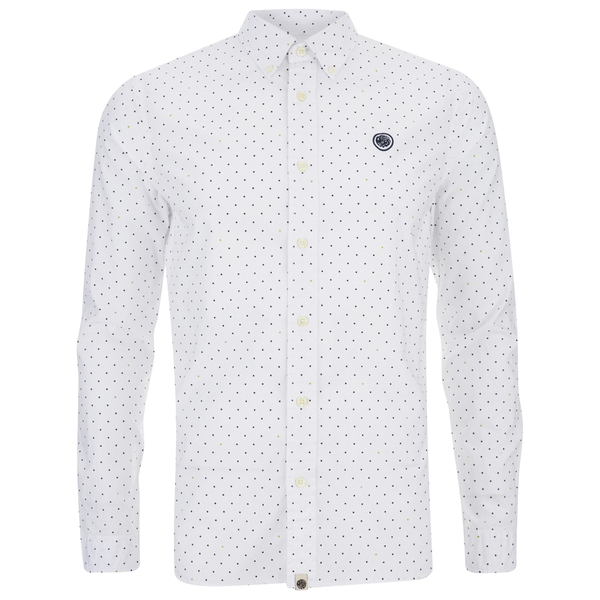 Pretty Green Men's Polka Dot Shirt White Mens Clothing