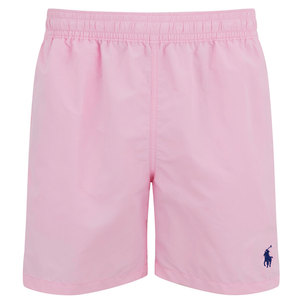 mens pink ralph lauren swim shorts