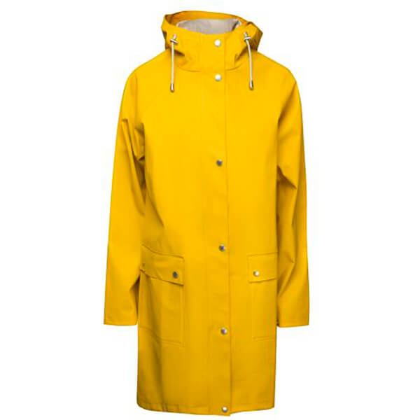 Ilse Jacobsen Women's Patch Pocket Raincoat - Cyber Yellow Womens ...
